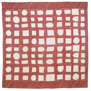 100 MUSUBI LINEN Nobuyuki Takai | Shapes and Lines	Red