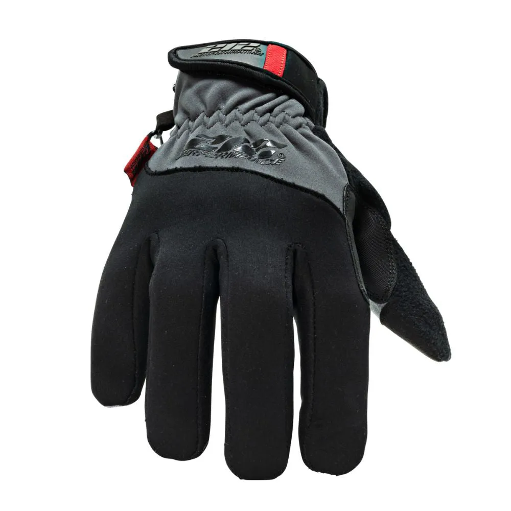 212 Performance TUNF-0609 Fleece Lined Tundra Touchscreen Screen Gloves, Medium Gray