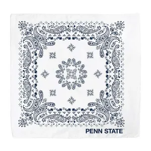 22" x 22" Penn State White Bandana