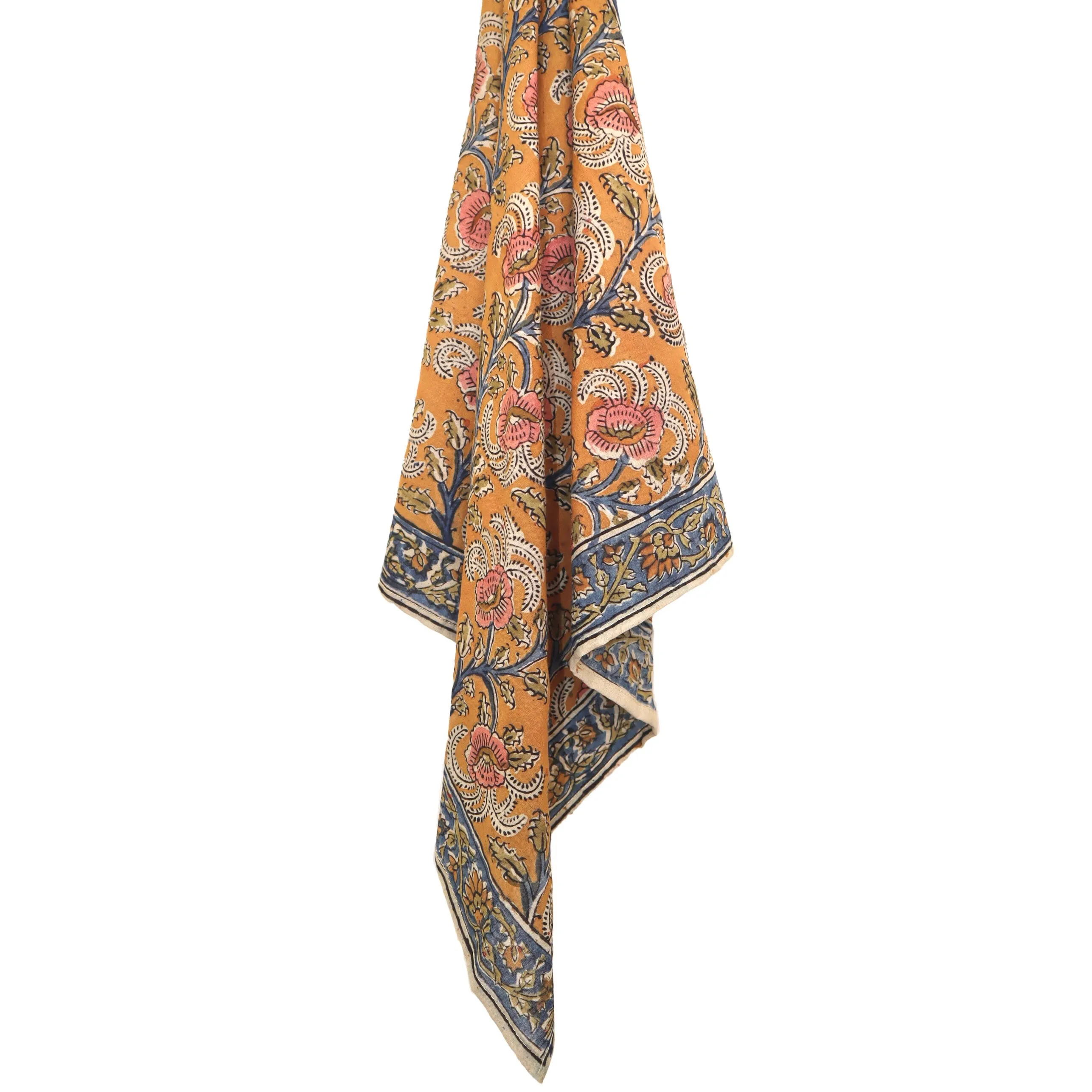 Amber Vine - Kalamkari Cotton Bandana (KK1475)