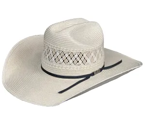 American Hat 1011 Two-Tone Vented Straw Hat, Tan/Ivory