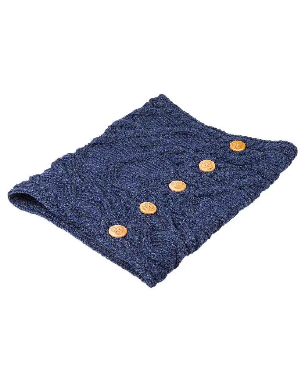 Aran Merino Wool Button Snood