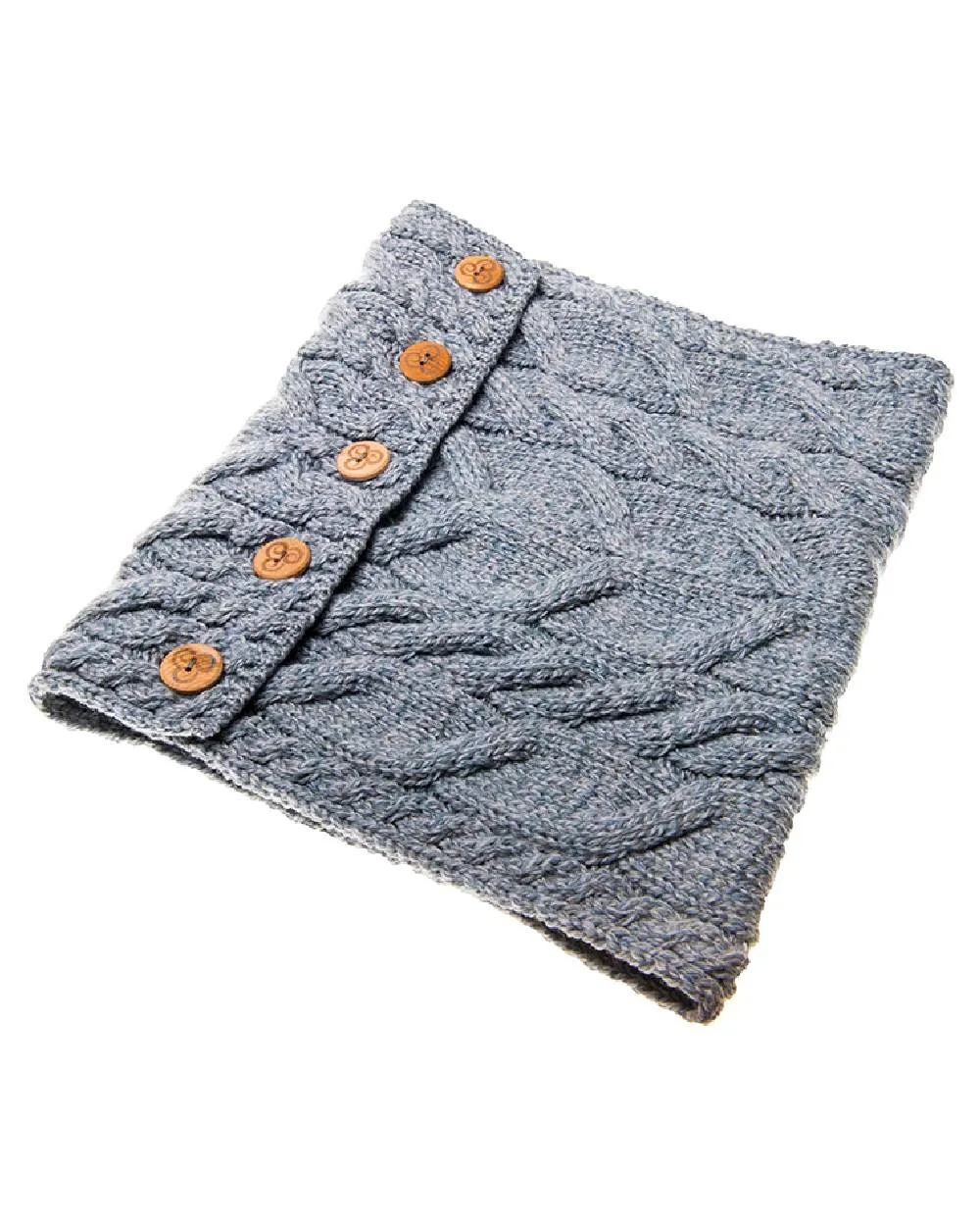 Aran Merino Wool Button Snood