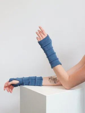 Arm Warmers in Cerulean by ELLS Knitwear