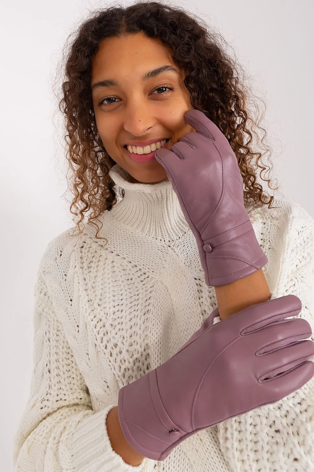 AT Vegan Leather Gloves