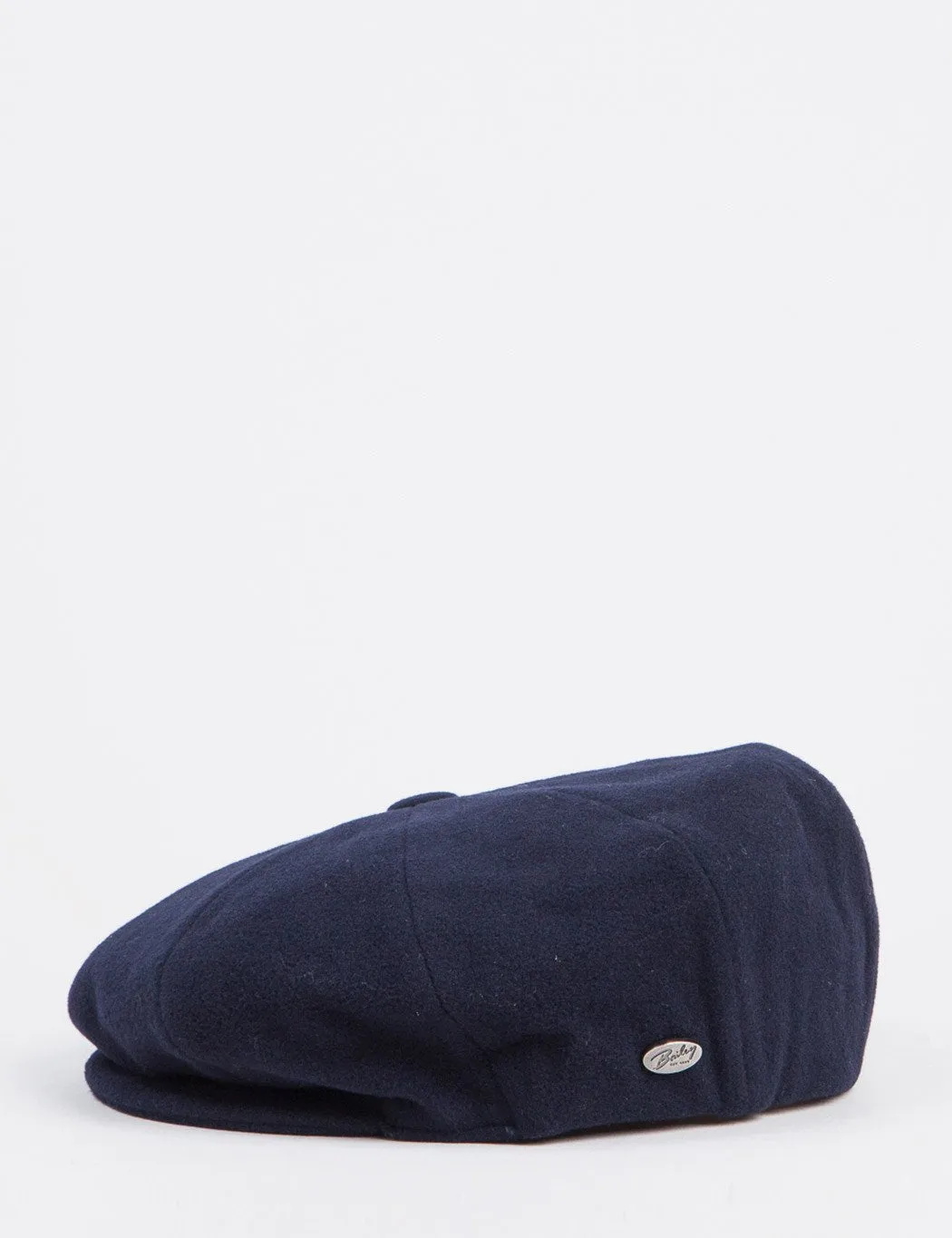 Bailey Galvin Wool Newsboy Cap - Navy Blue