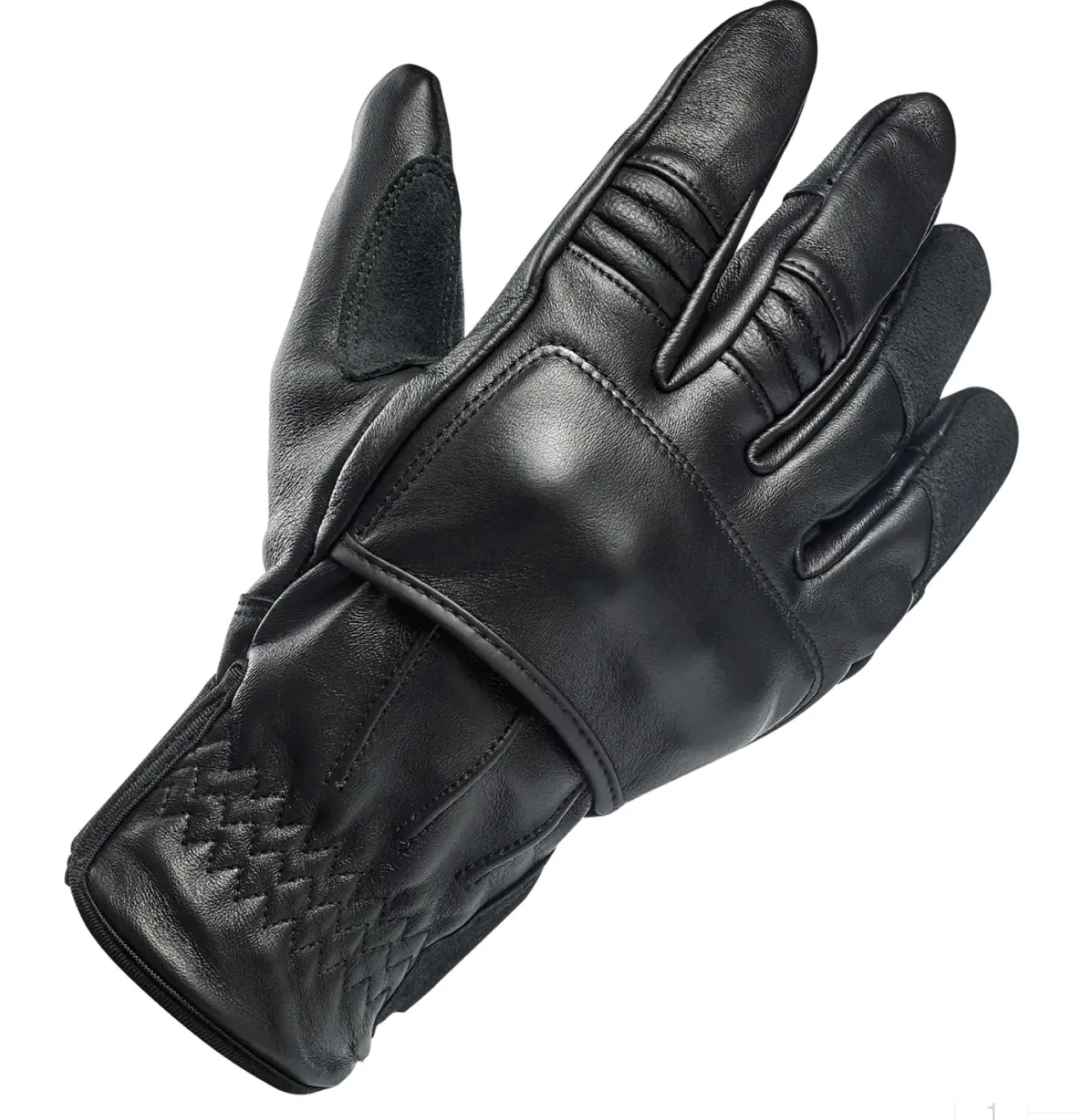 Biltwell Belden Leather Gloves - Black