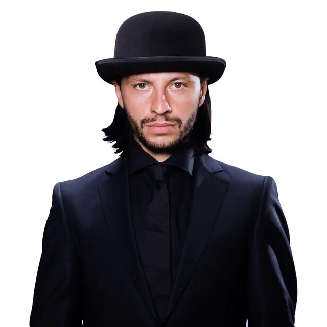 Black Derby Bowler Hat