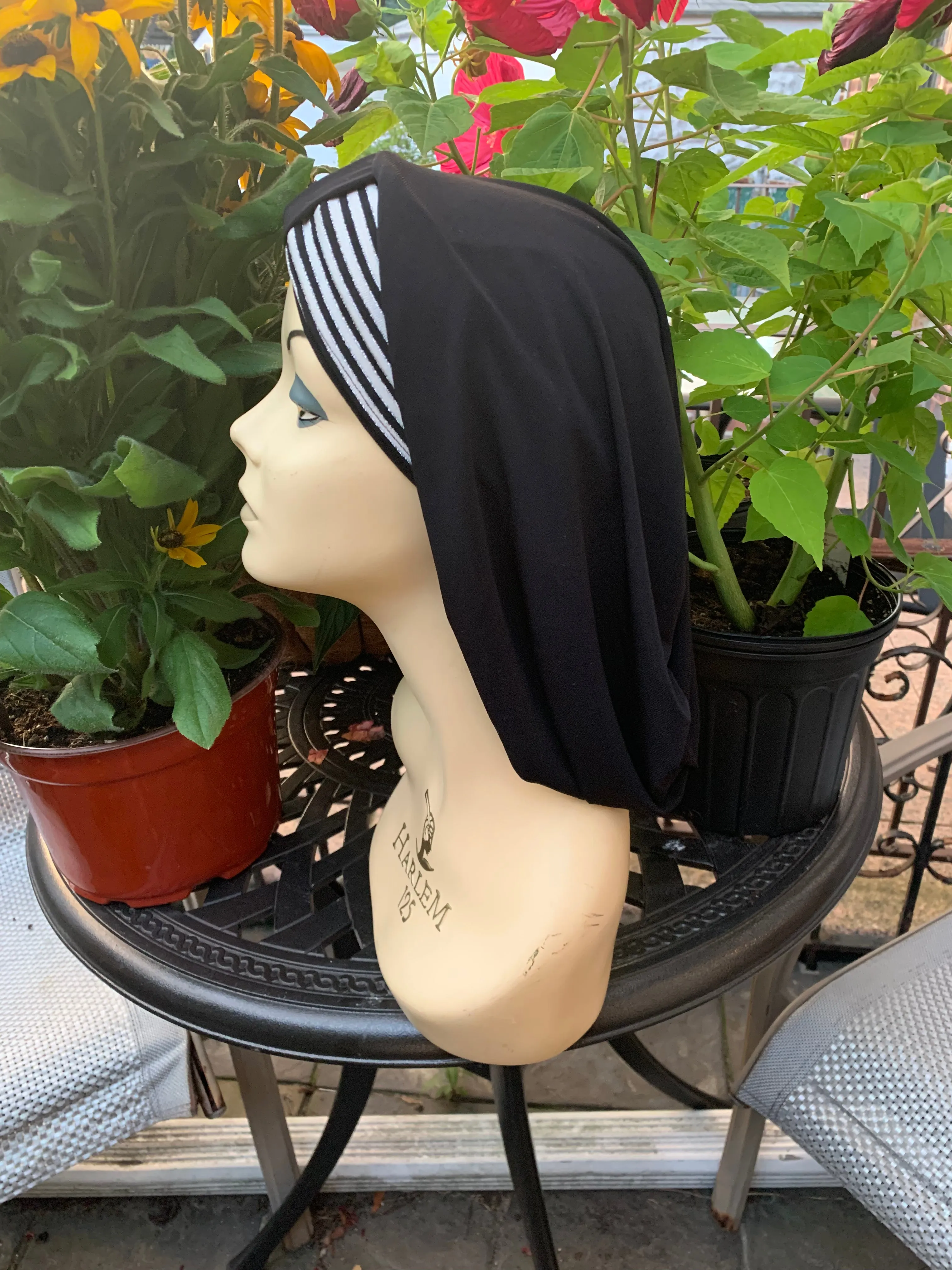 Black Turban Snood