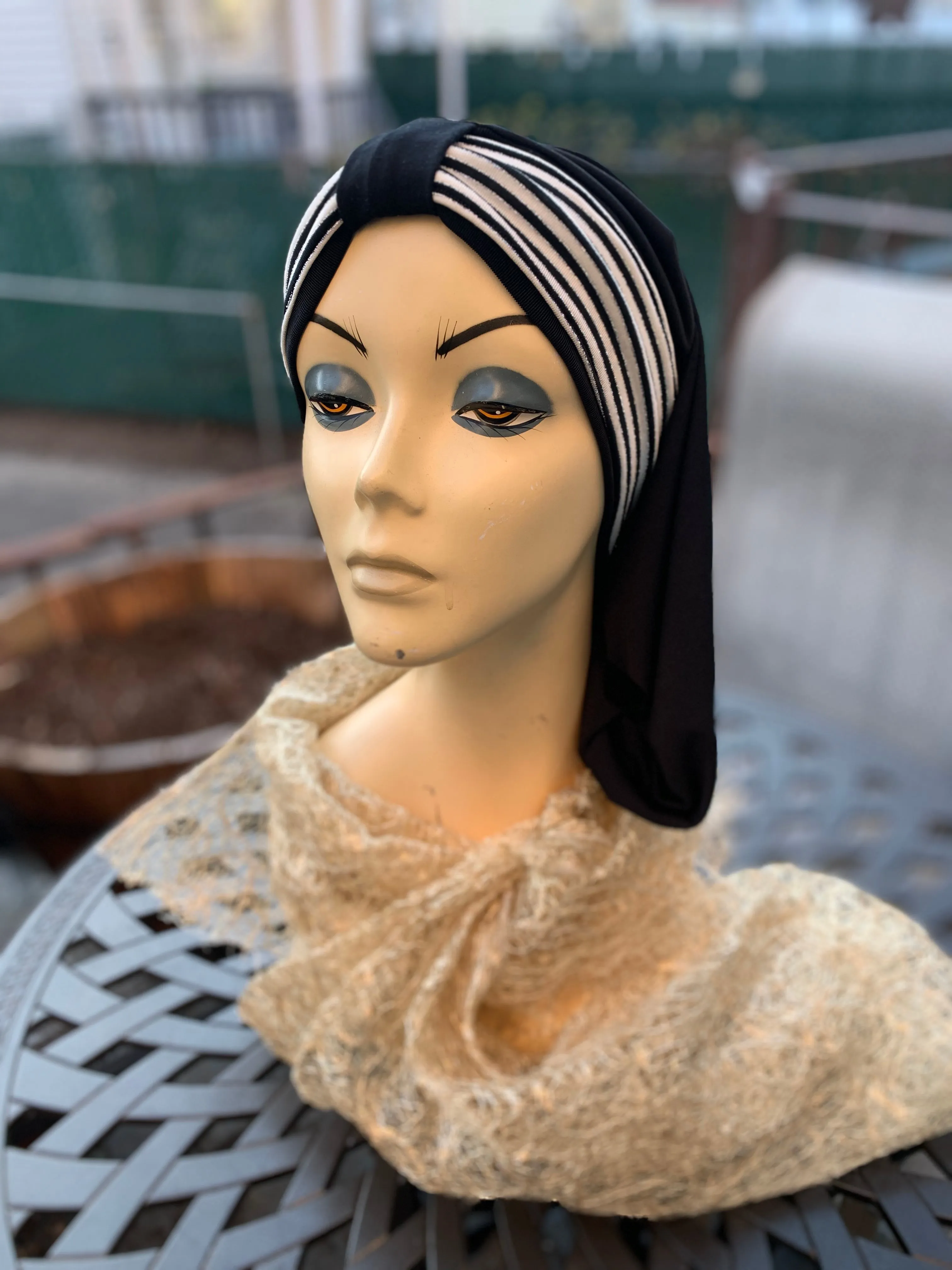 Black Turban Snood