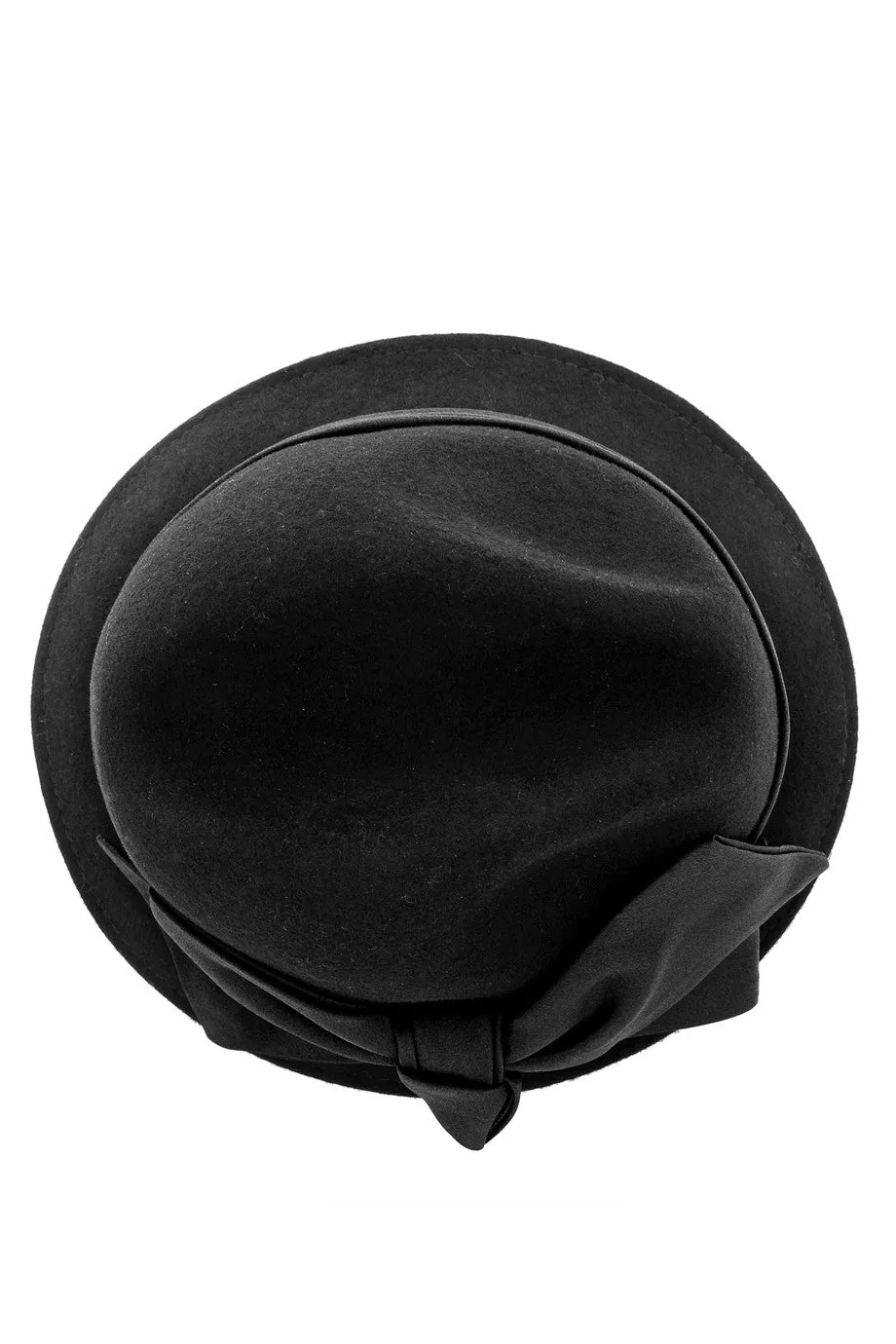 BLANCHE Black Cloche Hat