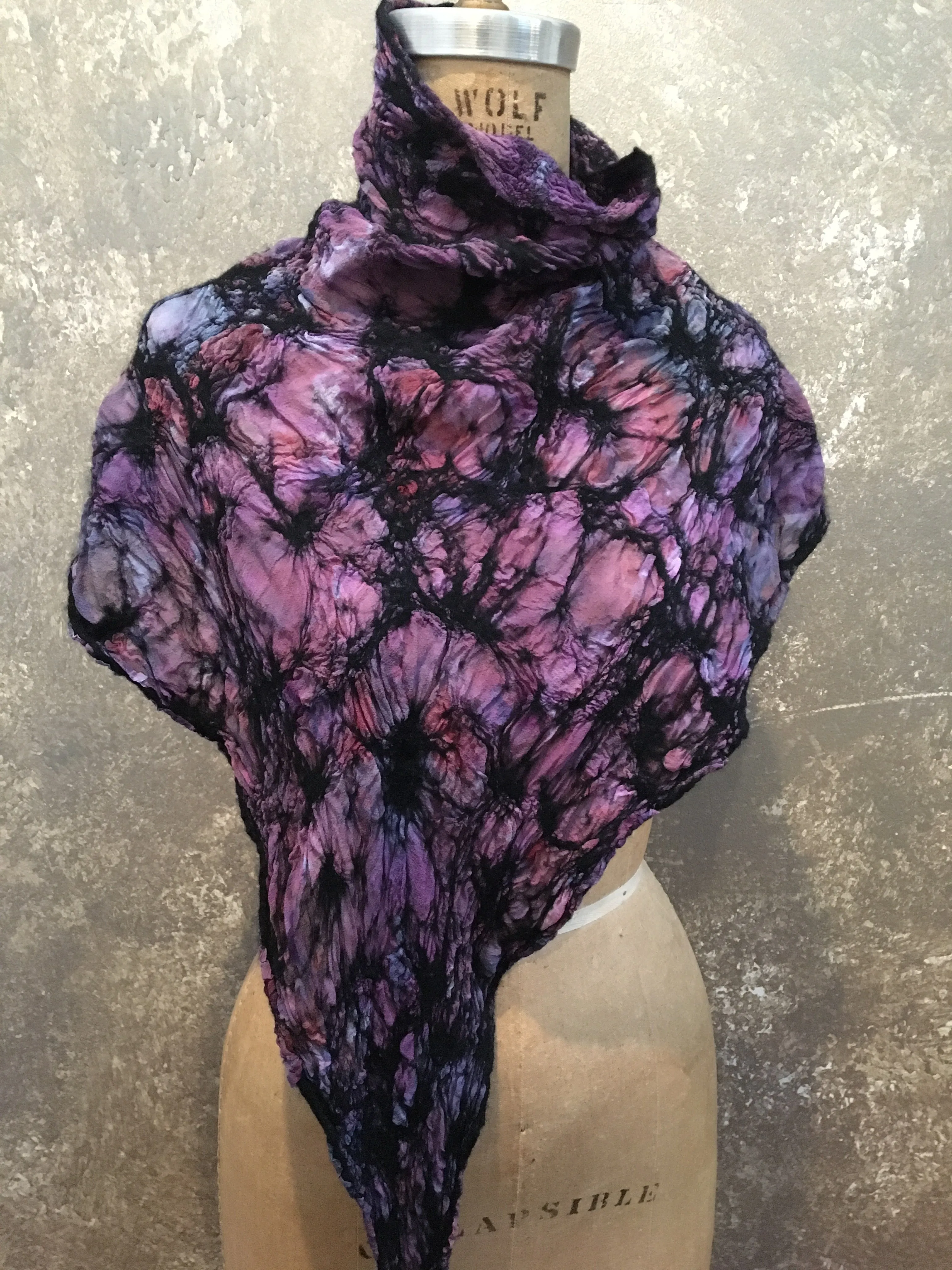 BlckBts Purple Collared Shawl