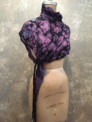 BlckBts Purple Collared Shawl