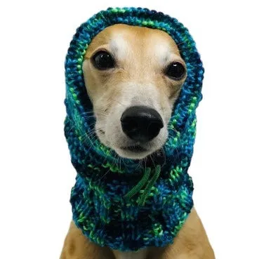 Blue/Green Multicolor No Pom Snood