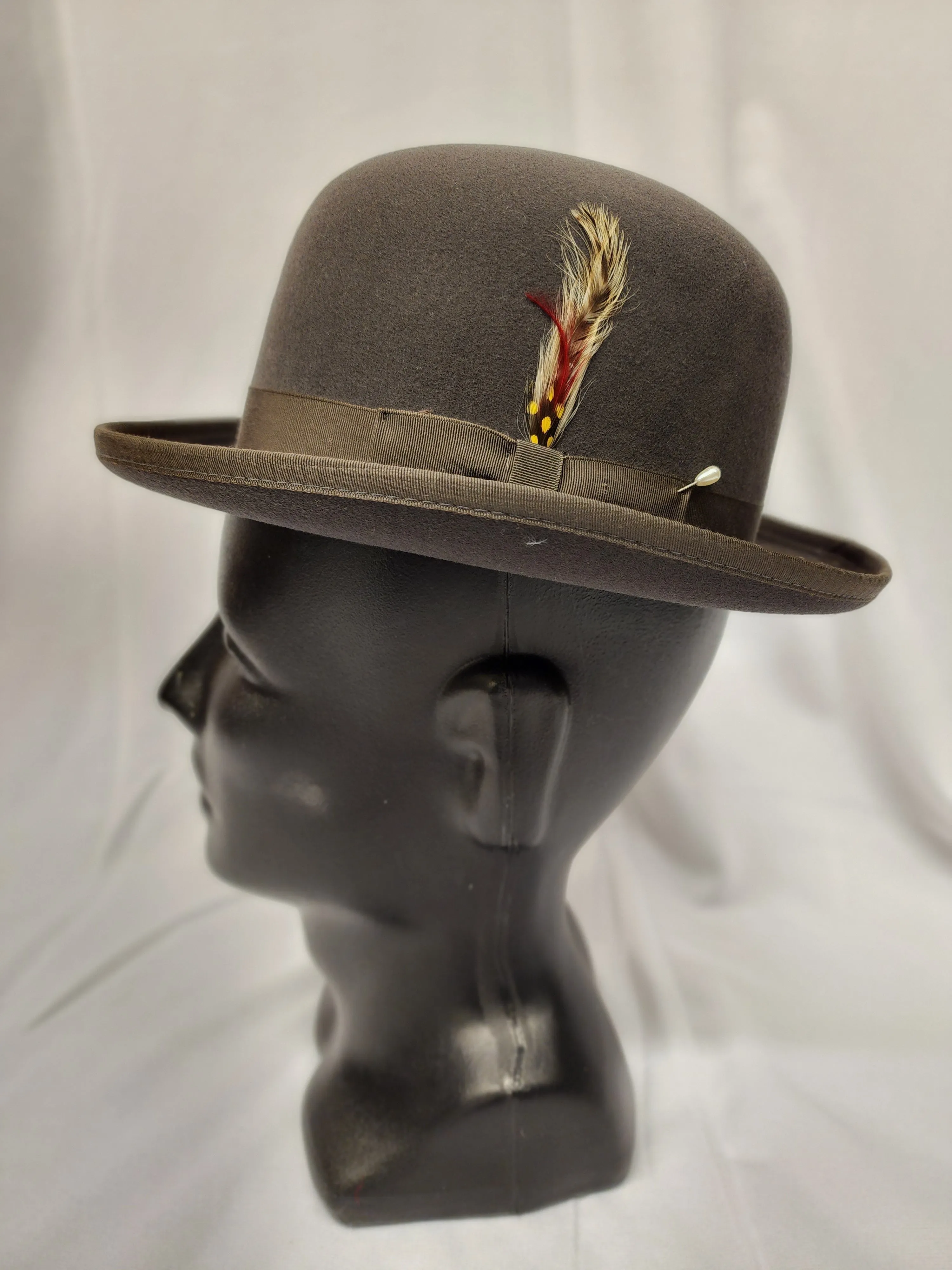 Bowler Hat / Derby Hat / Wool / Deluxe / Black / Ivory / Brown / Gray