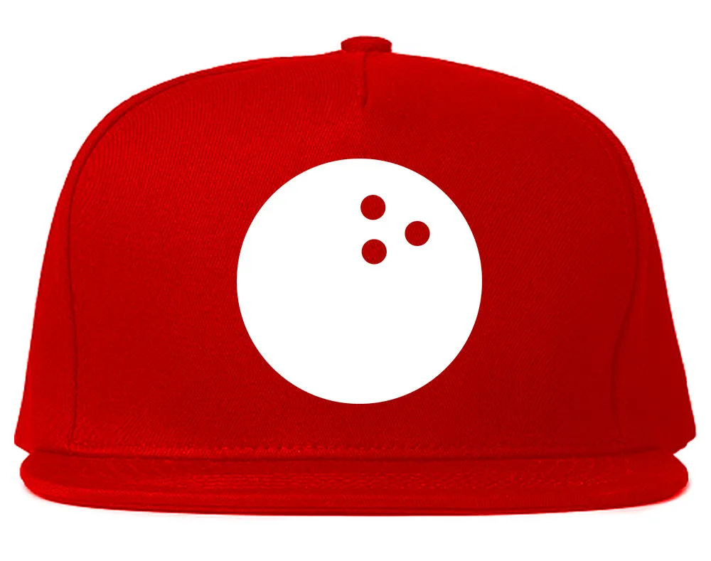 Bowling Ball Chest Mens Snapback Hat