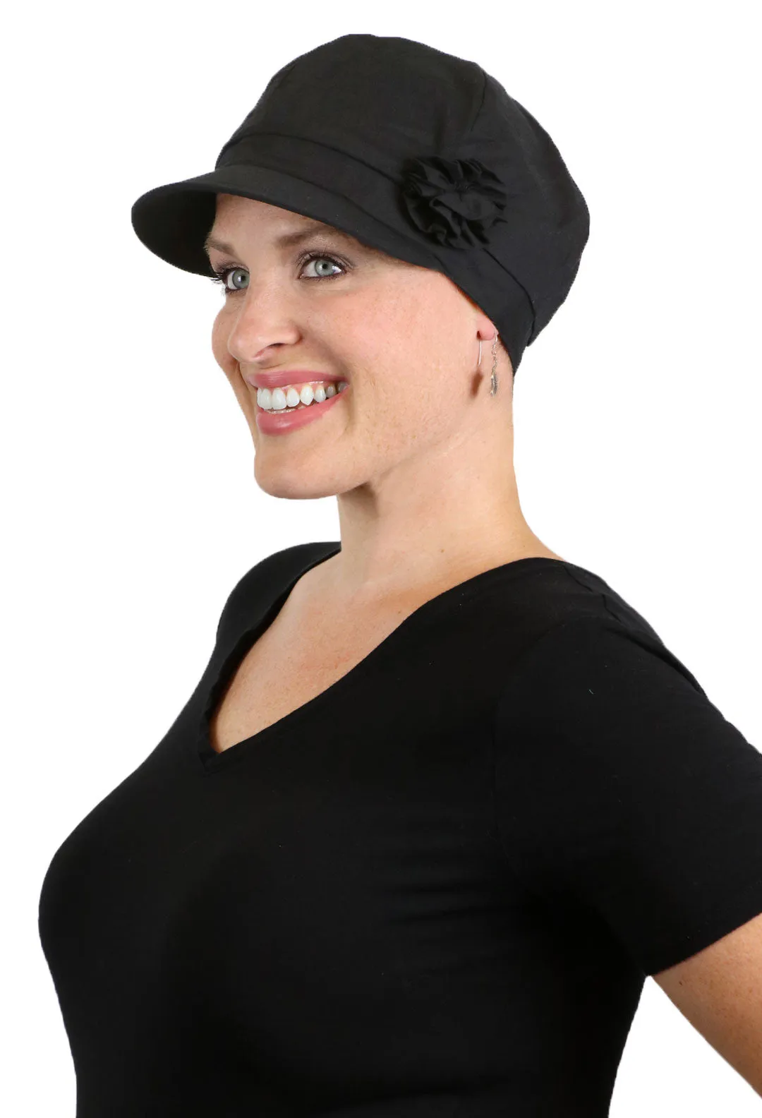 Brighton Newsboy Cap for Chemo Patients Women 100% Cotton 50  UPF