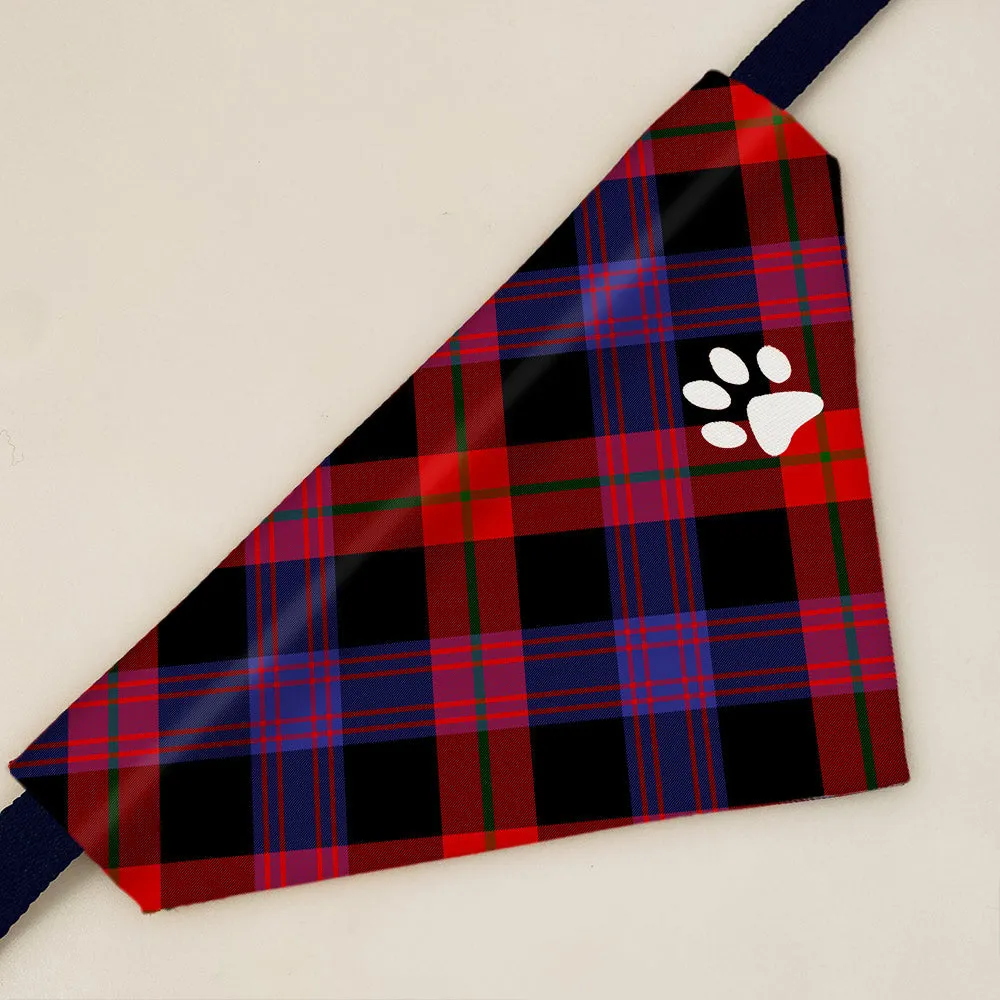 Brown Modern Tartan Pet Bandana