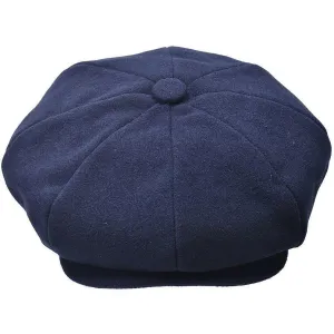 Bruno Capelo ME-902 Navy Melton Newsboy Cap