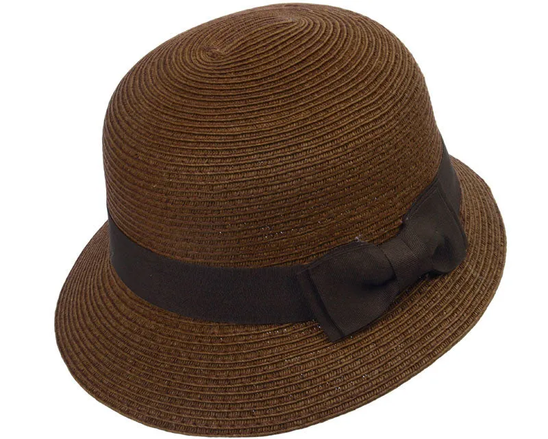 Buchanon Braided Straw Cloche Hat