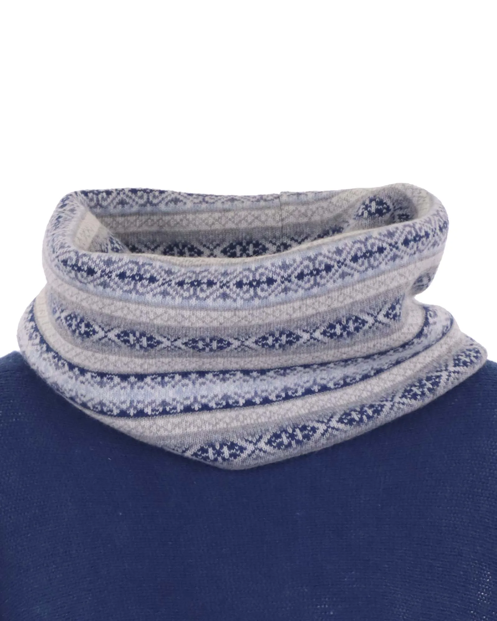 Cashmere Blend Fairisle Snood