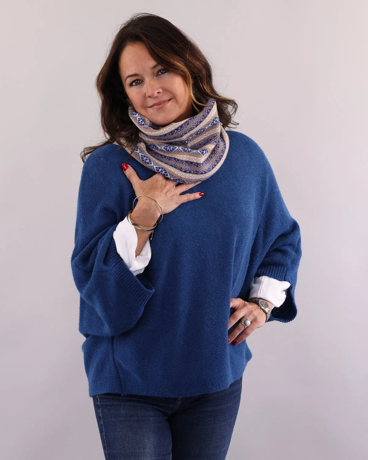 Cashmere Blend Fairisle Snood