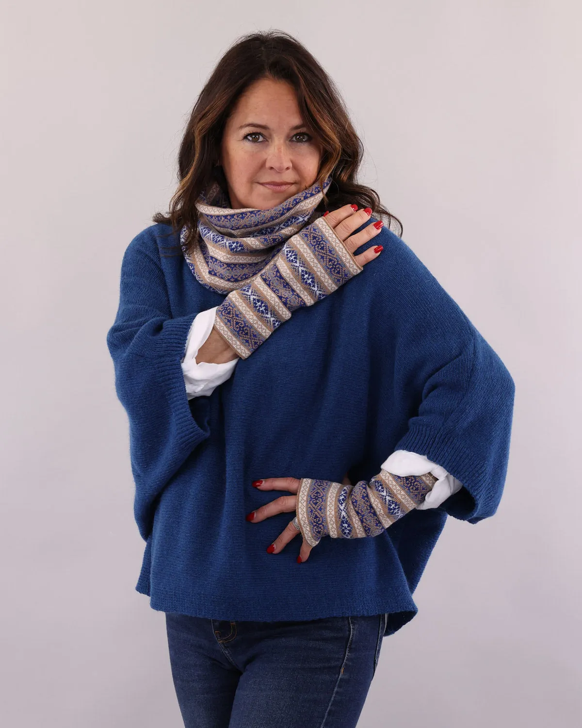 Cashmere Blend Fairisle Snood