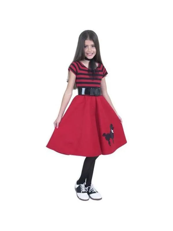 Child's Red Poodle Dress Costume