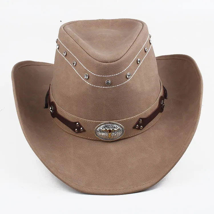 Classic Leather Western Cowboy Hat