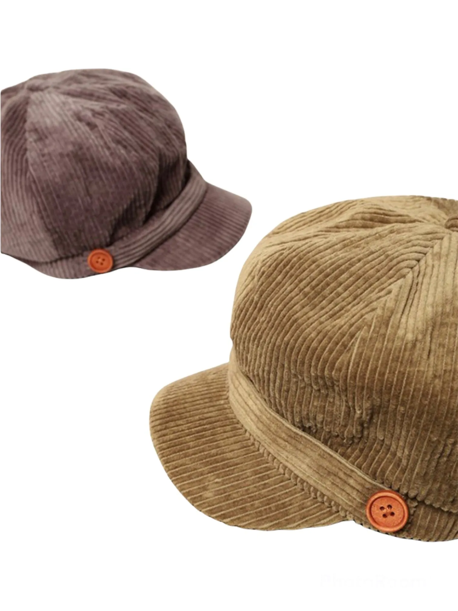 Corduroy Newsboy Solid Cap