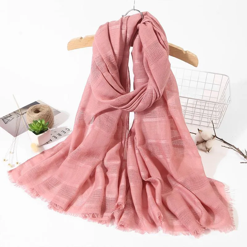 Cotton Linen Scarf Shawl Head Wrap Hijab Scarf For Women and Men Unisex