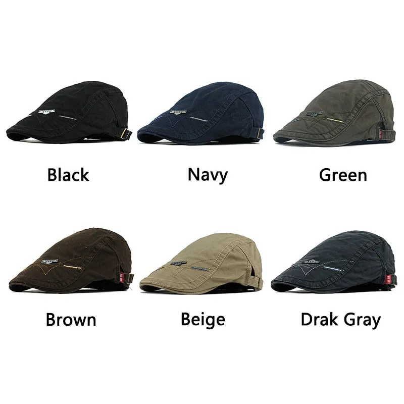 Cotton Men Women Soft Beret Flat Cap Driver Retro Vintage Soft Casual Baker Newsboy Ivy Caps Cabbie Berets Hat