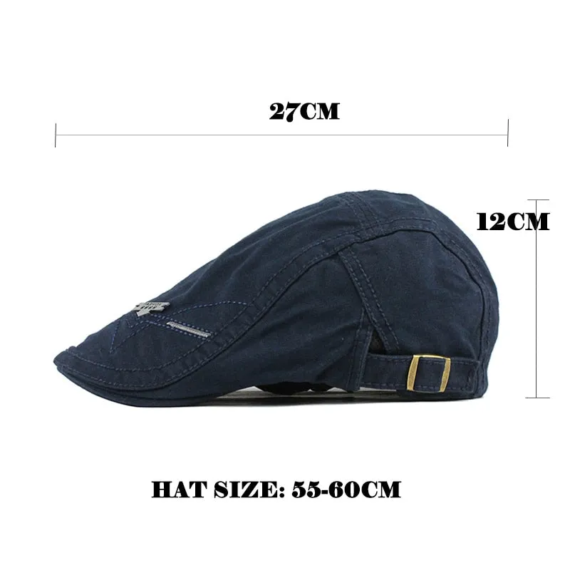 Cotton Men Women Soft Beret Flat Cap Driver Retro Vintage Soft Casual Baker Newsboy Ivy Caps Cabbie Berets Hat