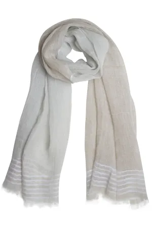 Delicate natural coloured scarf in unique quality