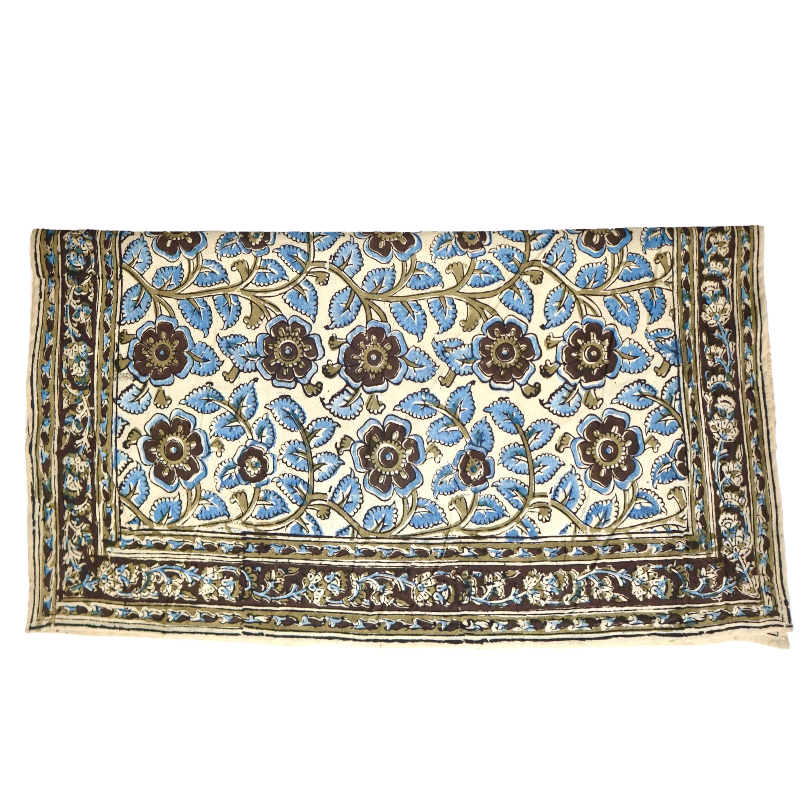 Dusky Bloom - Kalamkari Cotton Bandana (KK1434)