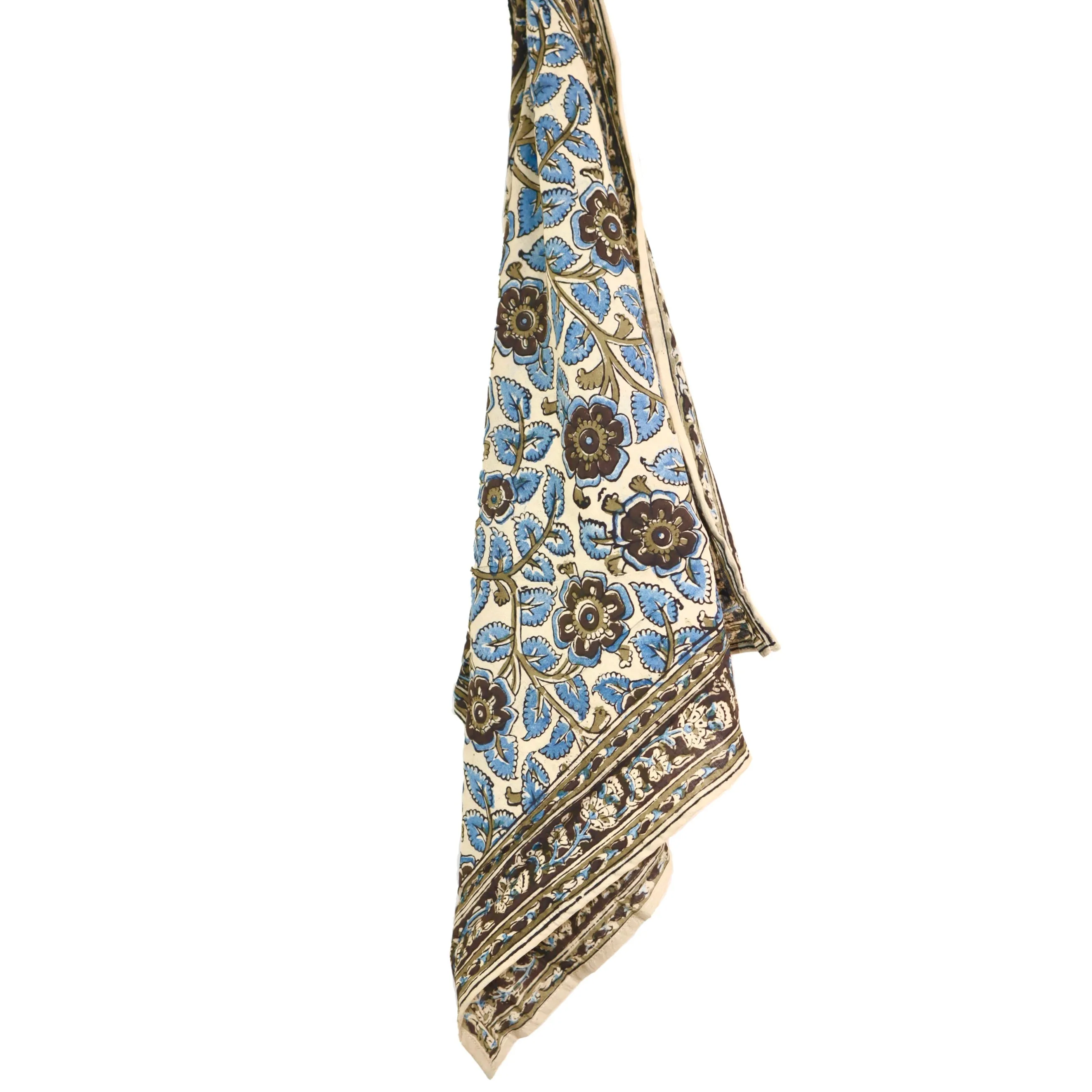 Dusky Bloom - Kalamkari Cotton Bandana (KK1434)