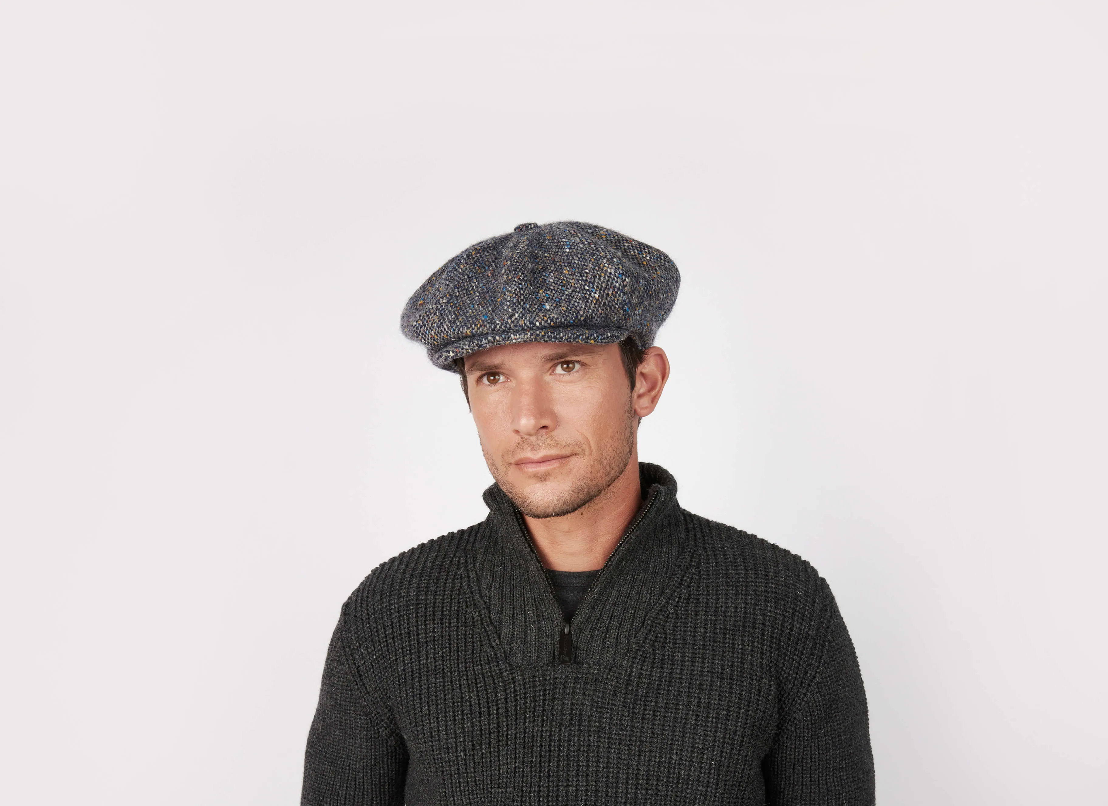 Eight Piece Cap Tweed