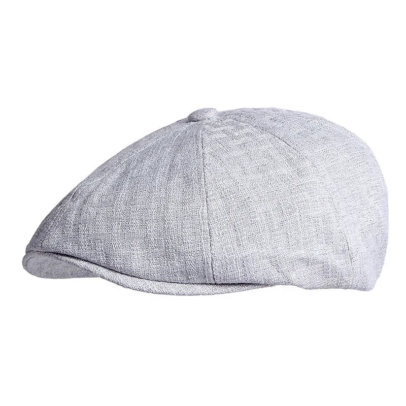 Eight Piece Cotton Thin Cotton Newsboy Cap