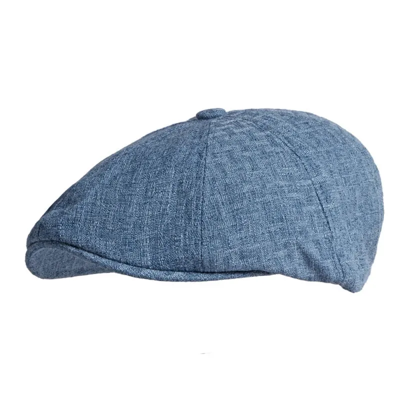 Eight Piece Cotton Thin Cotton Newsboy Cap