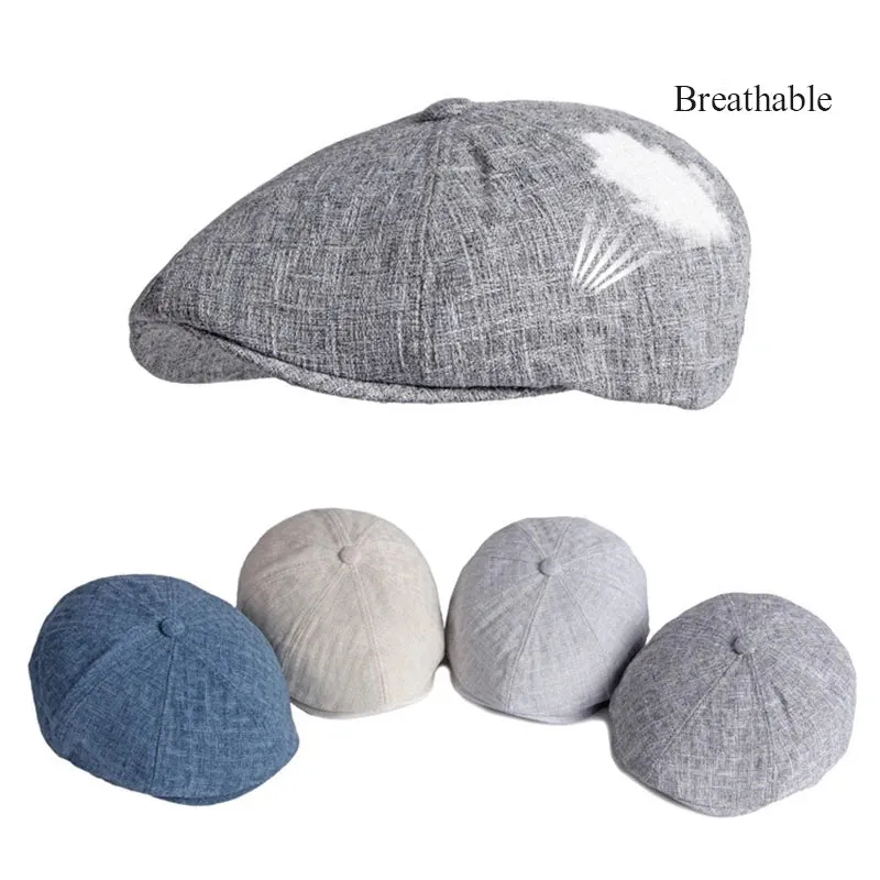 Eight Piece Cotton Thin Cotton Newsboy Cap