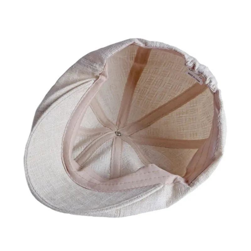 Eight Piece Cotton Thin Cotton Newsboy Cap