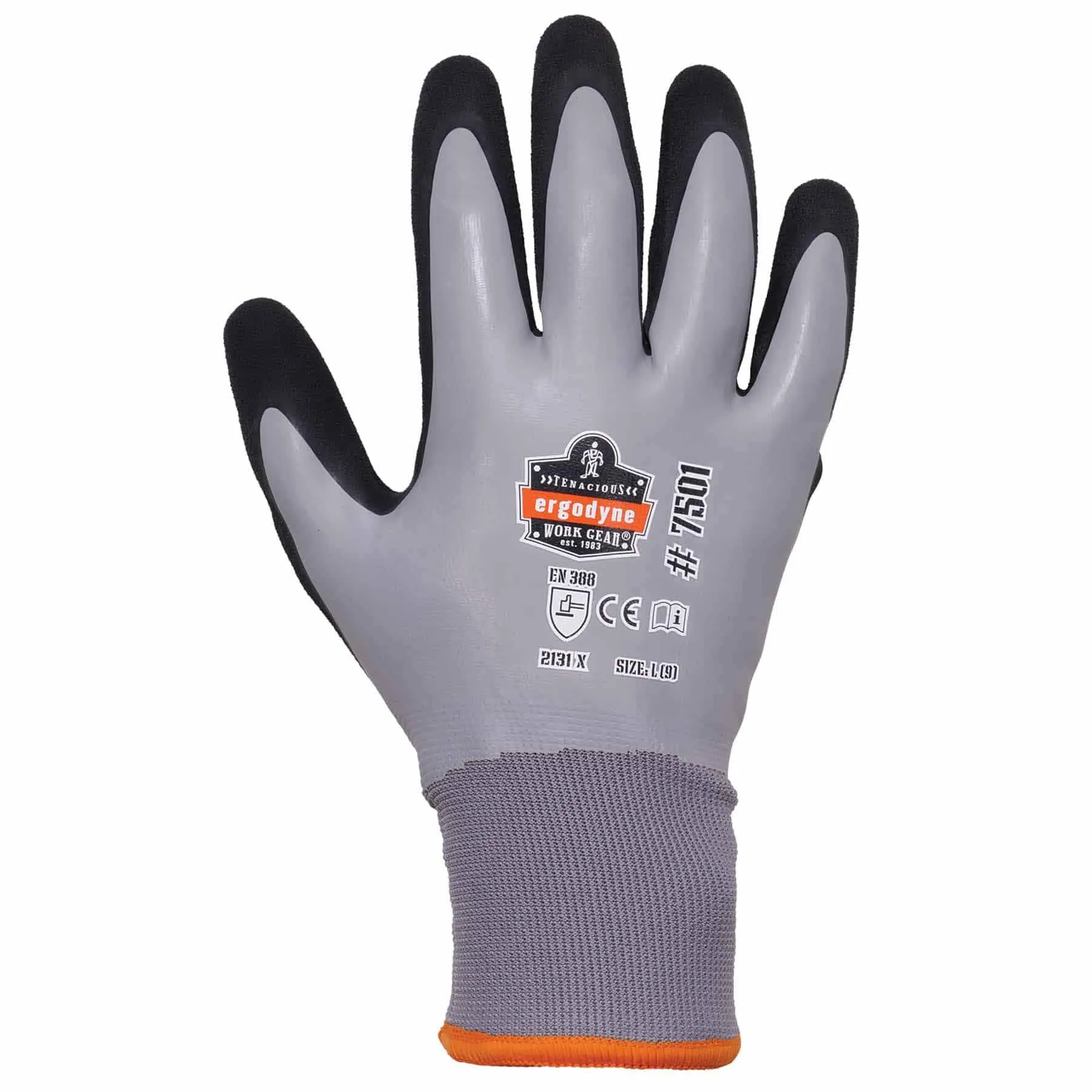 Ergodyne 17632 7501 S Gray Coated Waterproof Winter Gloves