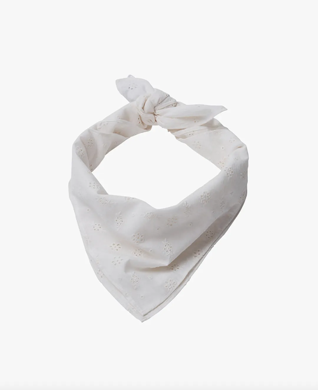 Eyelet Bandana Off White