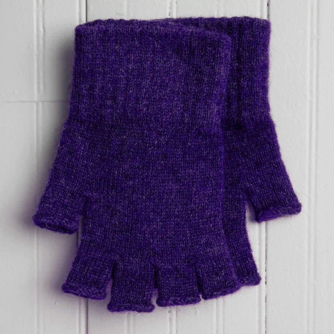 Fingerless Alpaca Gloves