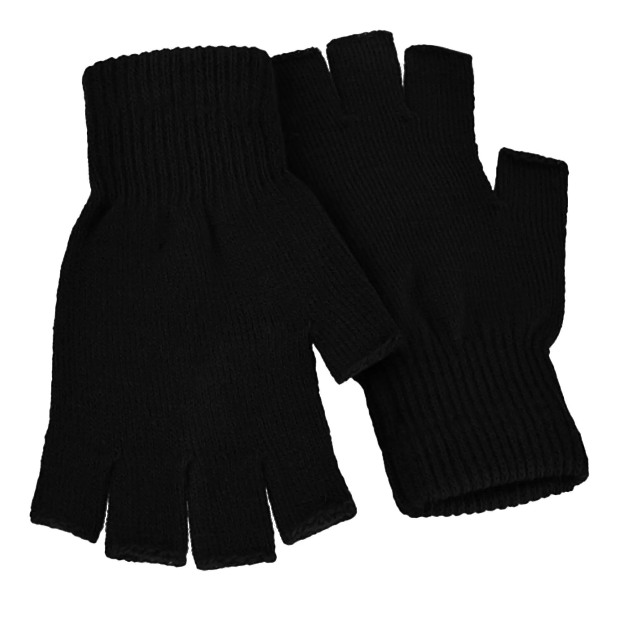 FLOSO Mens Fingerless Winter Gloves