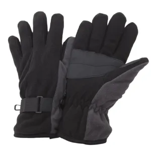 FLOSO Mens Heavy Fleece Winter/Ski Thermal Gloves With Grip