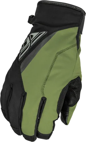 Fly Racing Title Long Gloves Black/Olive