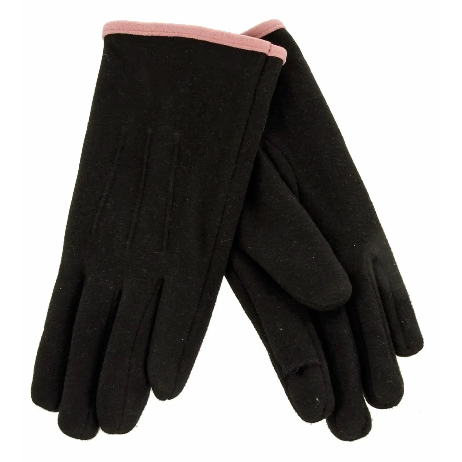 Foxbury Ladies Fleece Gloves Plush Lining Warm Winter One Size