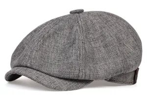 Gray Gatsby Newsboy Cap