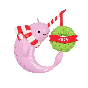 Great-Granddaughter Narwhal — 2024 Hallmark Keepsake Christmas Ornament